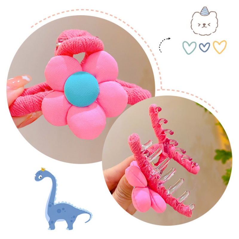 Kẹp Tóc Đính Hoa Nhỏ Dễ Thương Phong Cách Hàn Quốc Cho Bé Gái