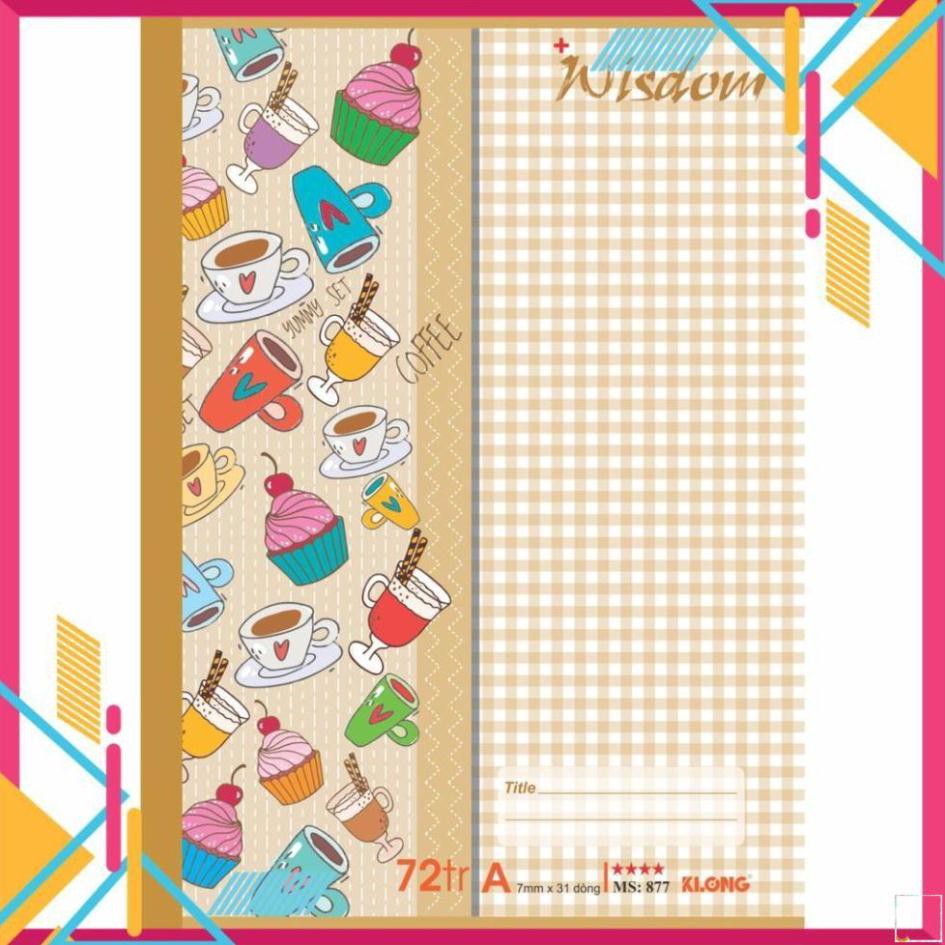 Vở kẻ ngang KLONG 72trg B5 Wisdom 58/86; MS: 877 []