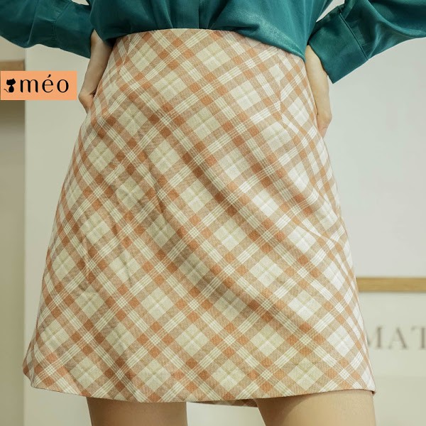 Chân váy nữ dáng chữ A kẻ caro Seria [MÉO SHOP] | BigBuy360 - bigbuy360.vn