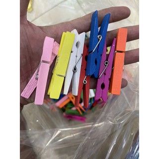 Kẹp gỗ 7cm đủ màu
