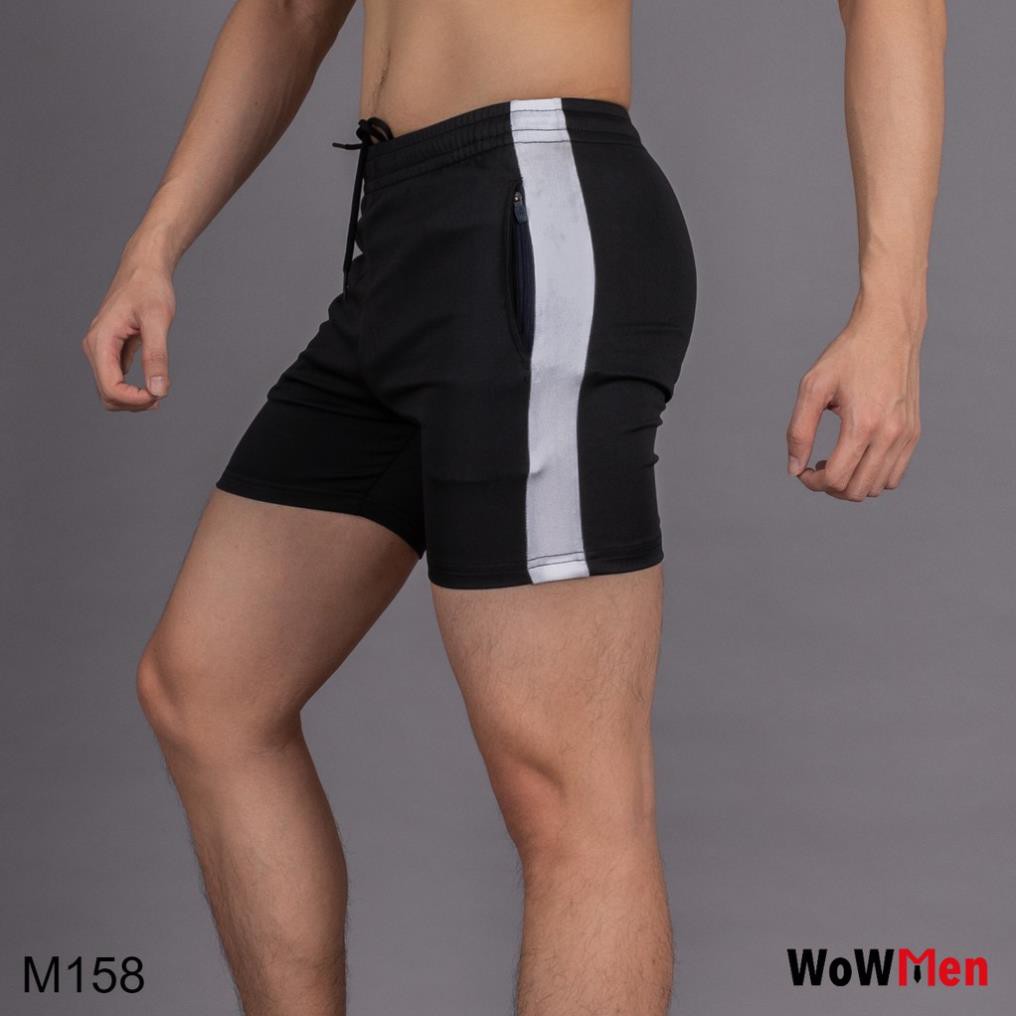 Quần Đùi Thun Nam Tập Gym Đi Bơi Mặc Ngủ Quần Short Slim Fit Ngắn Ôm Ngang Đùi Thể Thao - M158 ♥️