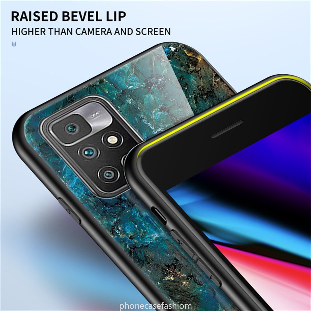 Ốp Điện Thoại Mềm Mặt Kính Cường Lực Chống Sốc Cho Xiaomi Redmi 10 Redmi10 Note 11 11s 11T Pro Note11