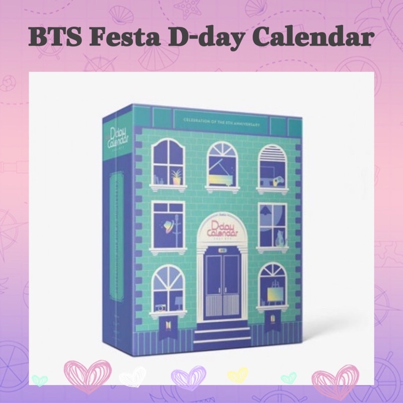 BTS Festa D-day Calendar - bộ lịch trang trí