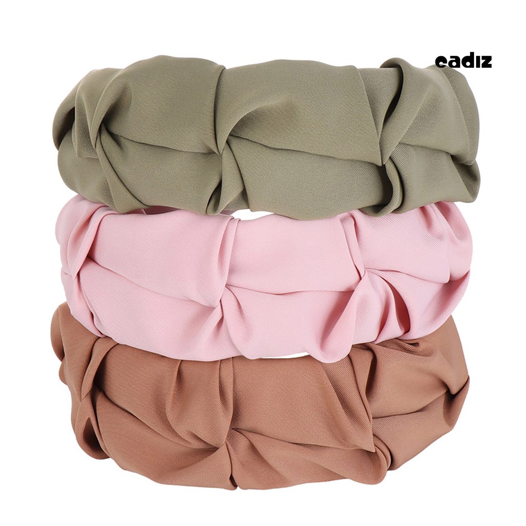 Băng Đô Cài Tóc Màu Trơn Cho Nữ