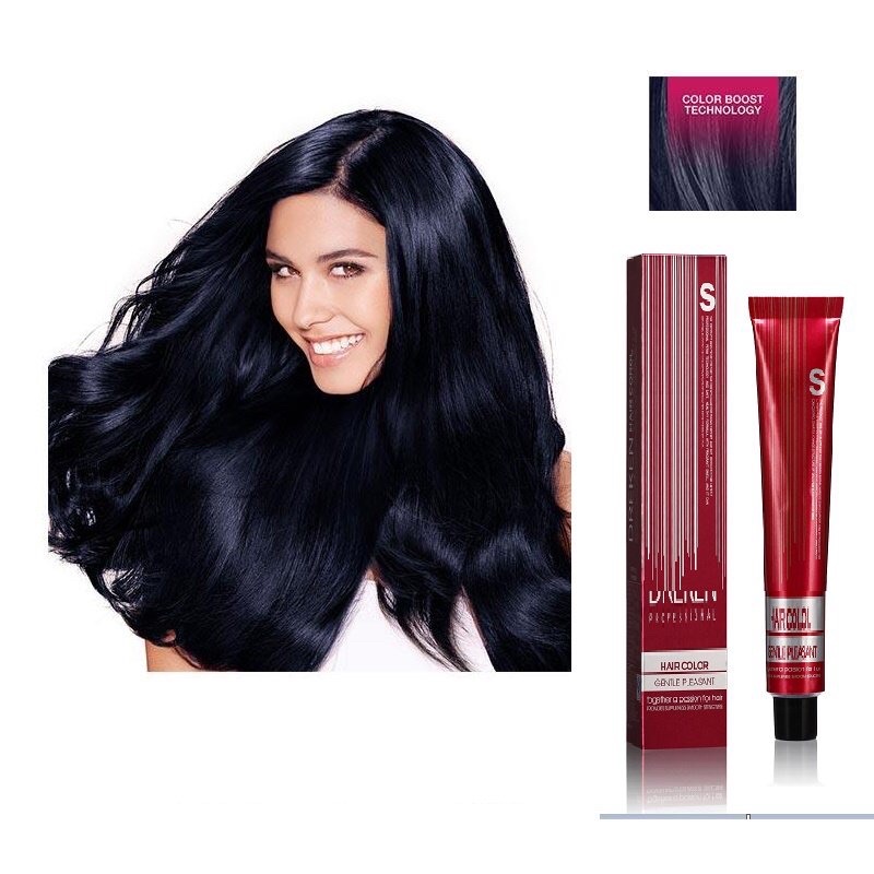 Thuốc Nhuộm Tóc Nâu Tím Ánh Xanh Lên Màu Đẹp Medium Blonde Violet Blue Hair Dye Cream 7/28