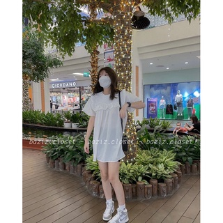 Váy babydoll cổ bèo freesize
