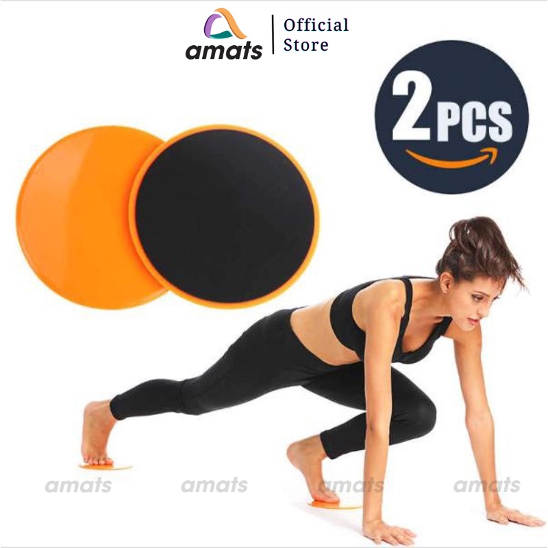 Đĩa Trượt Hỗ Trợ Tập Yoga / Gym / Thể Hình| Đĩa Tròn 18x18cm .
