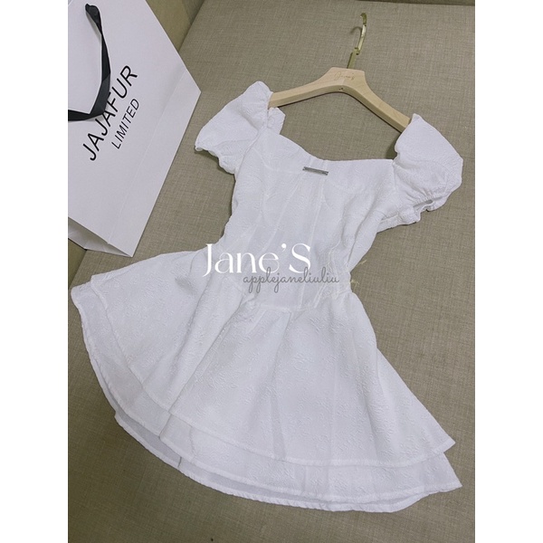 Jane Váy ngắn màu trắng hoa nhí thiết kế lãng mạn kiểu Pháp ( tặng kèm quần bảo hộ trắng ) ẢNH THẬT CUỐI