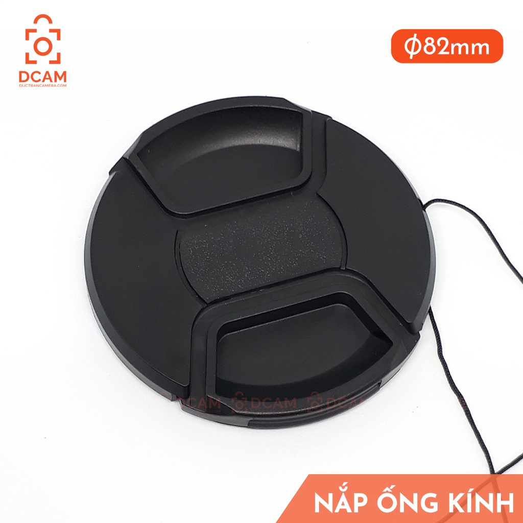 Nắp Lens phi 82mm Loại tốt dày dặn Có Dây Chống Mất