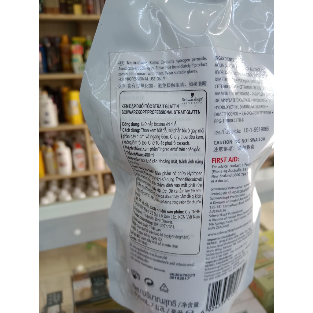 Kem dập duỗi tóc SCHWARZKOPF