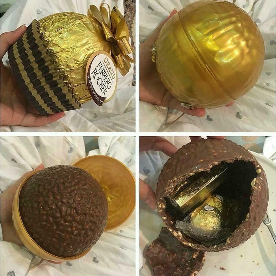 Socola Ferrero Rocher Nga hình quả cầu buộc nơ - socola ferrero rocher Nga.