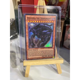Lá bài thẻ bài Yugioh Dystopia the Despondent – Super Rare - Tặng bọc bài nhựa bảo quản
