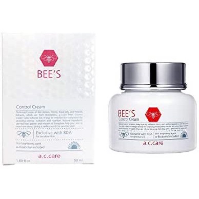 Đủ bill, Kem dưỡng Bee's A.C.Care dưỡng trắng cho da dầu mụn, nhạy cảm 50g