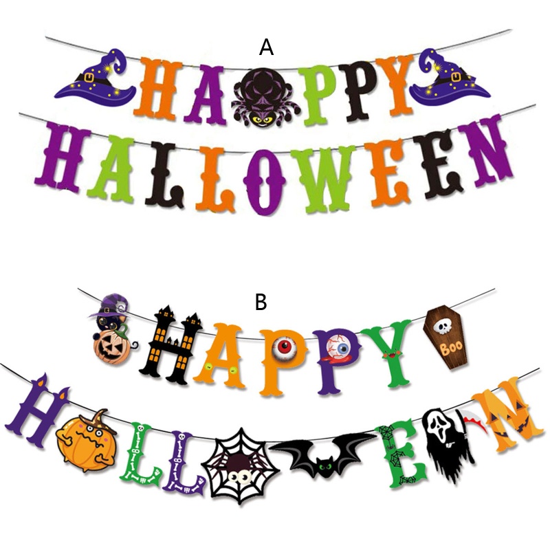 Dây Treo Trang Trí Halloween Chữ Happy Halloween