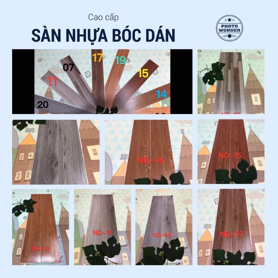 Sàn Nhựa Vân Gỗ Bóc Dán 2MM thế hệ mới