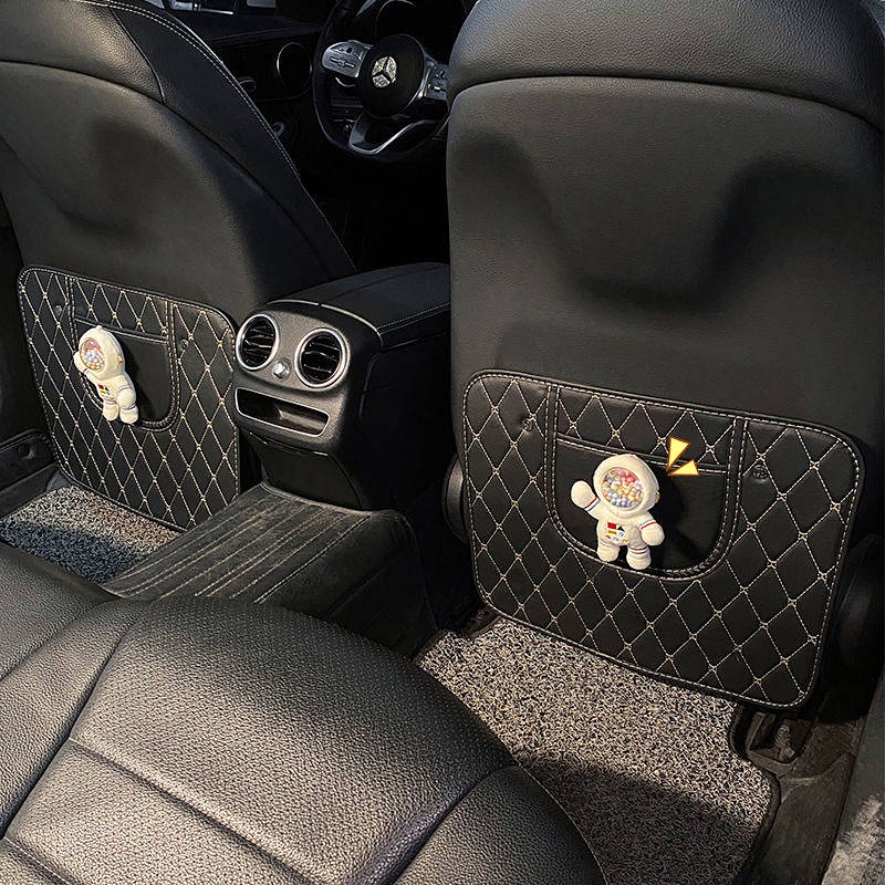 Car Seat Rear Row Anti-Kick Pad Children's Protection Pad Anti-Dirty Anti-Kick Grinding Pad Universal Cute Car Accessories Modification teNP