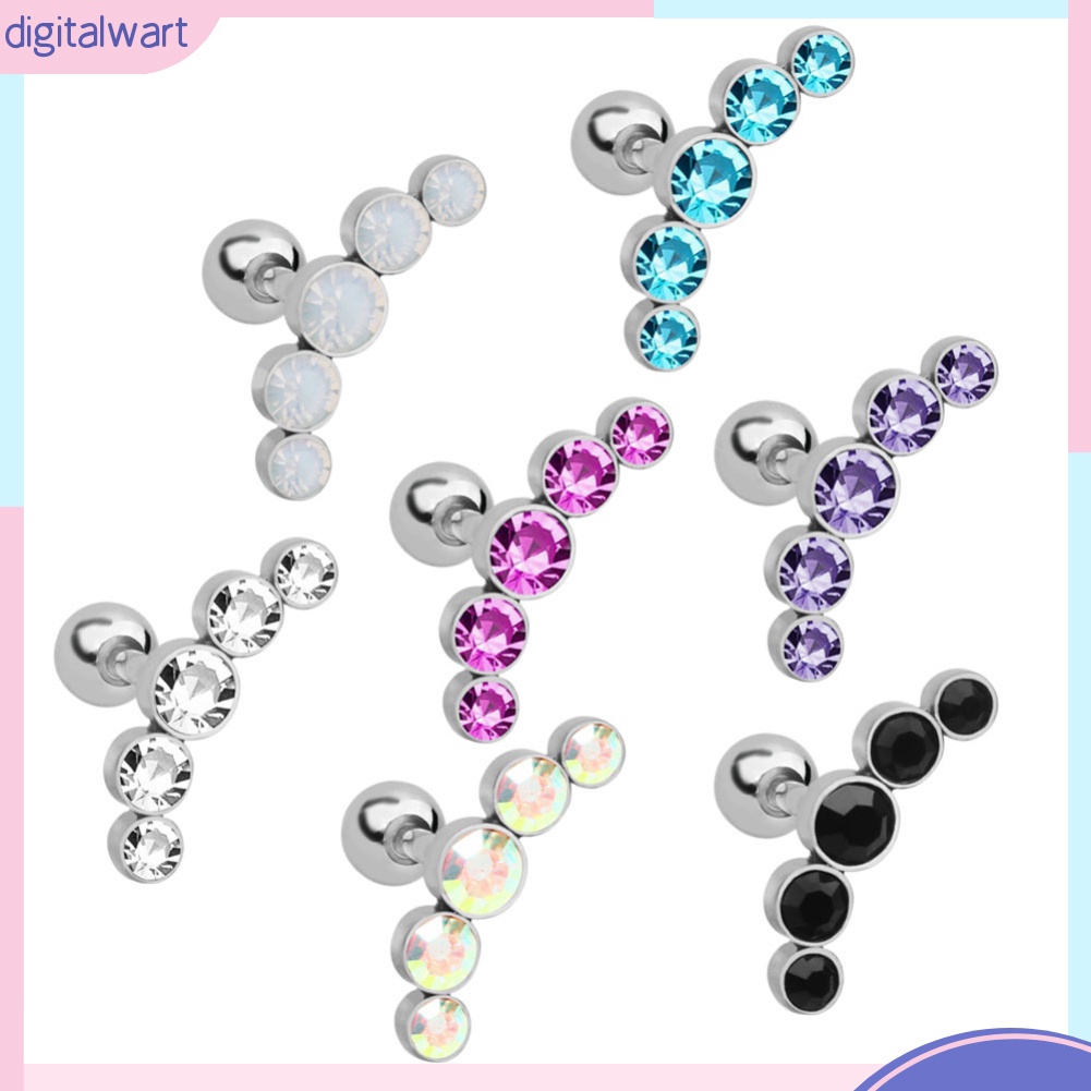 1 khuyên tai đính đá thời trang nữ tính