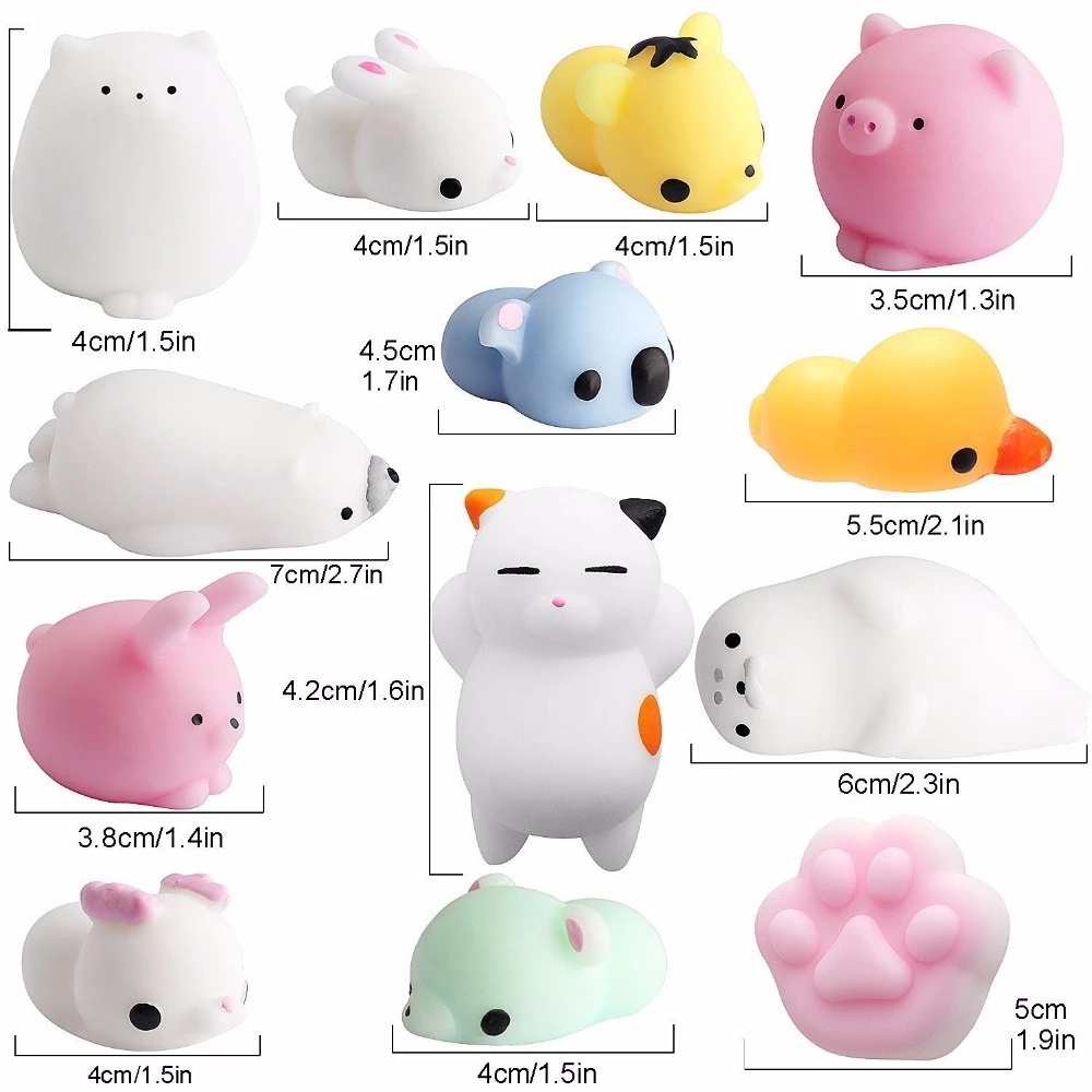 Đồ chơi squishy mềm dẻo giải tỏa căng thẳng kiểu dáng động vật hoạt hình đáng yêu