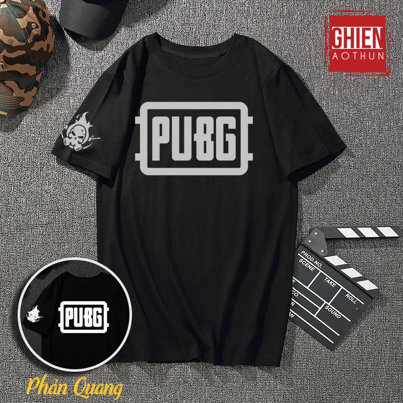 Áo Thun ngắn Tay Nam Nữ Game PUBG (Phản Quang)