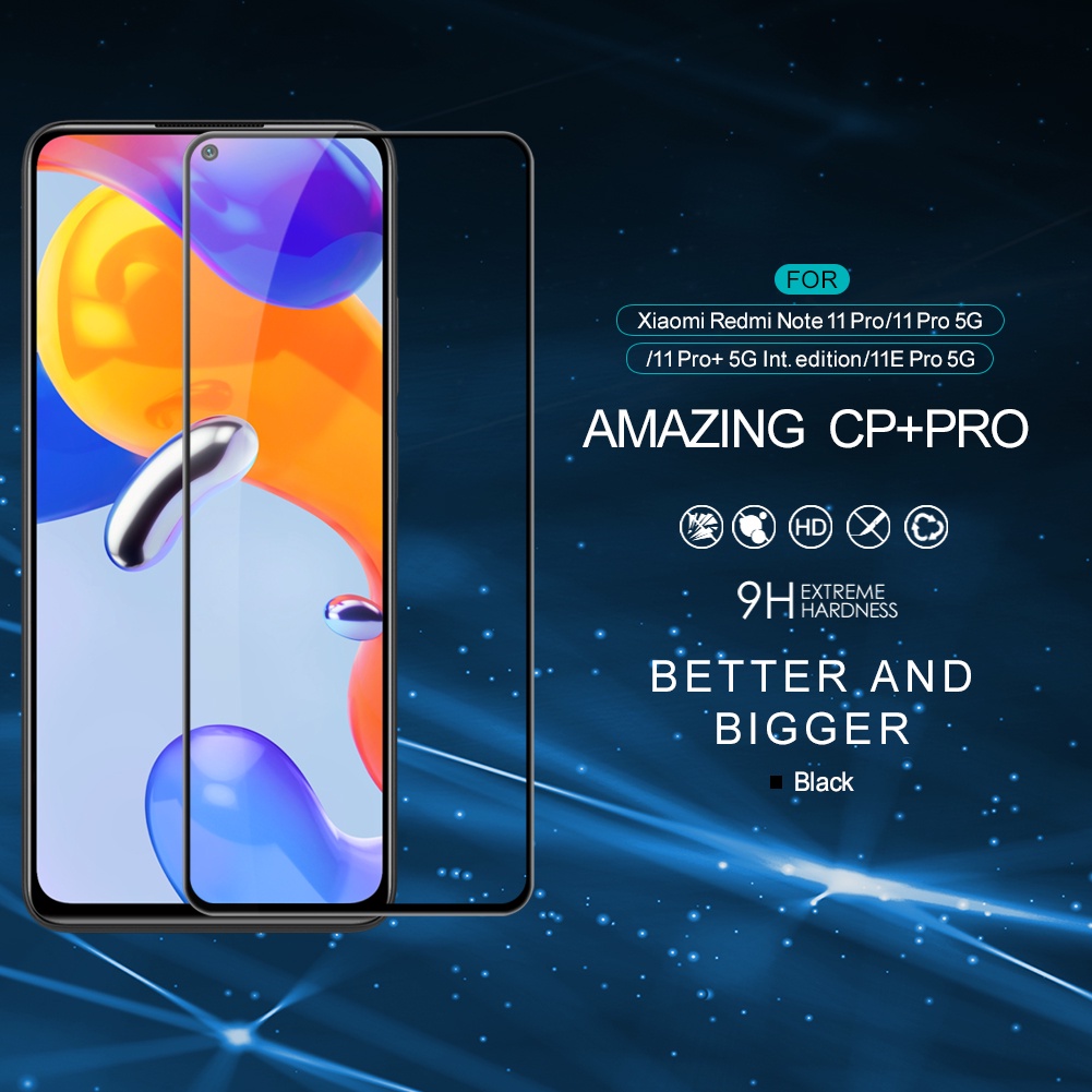 Miếng dán cường lực NILLKIN cho Xiaomi Redmi Note 11 Pro 5G Global / Note 11 Pro+ /11E Pro