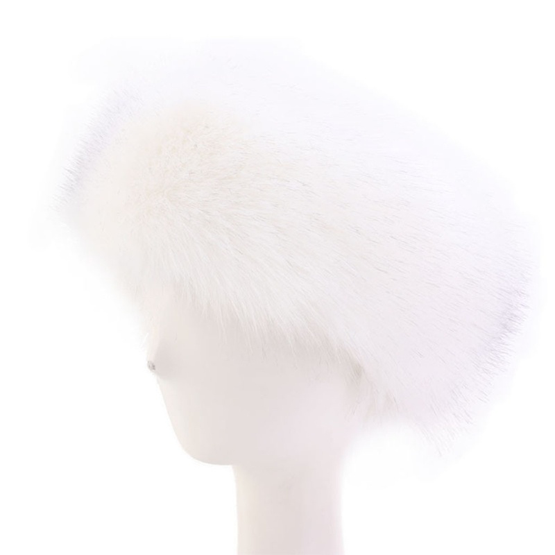 Băng Đô Giữ Ấm Tai Bằng Lông Nhân Tạo Co Giãn Thời Trang Mùa Đông