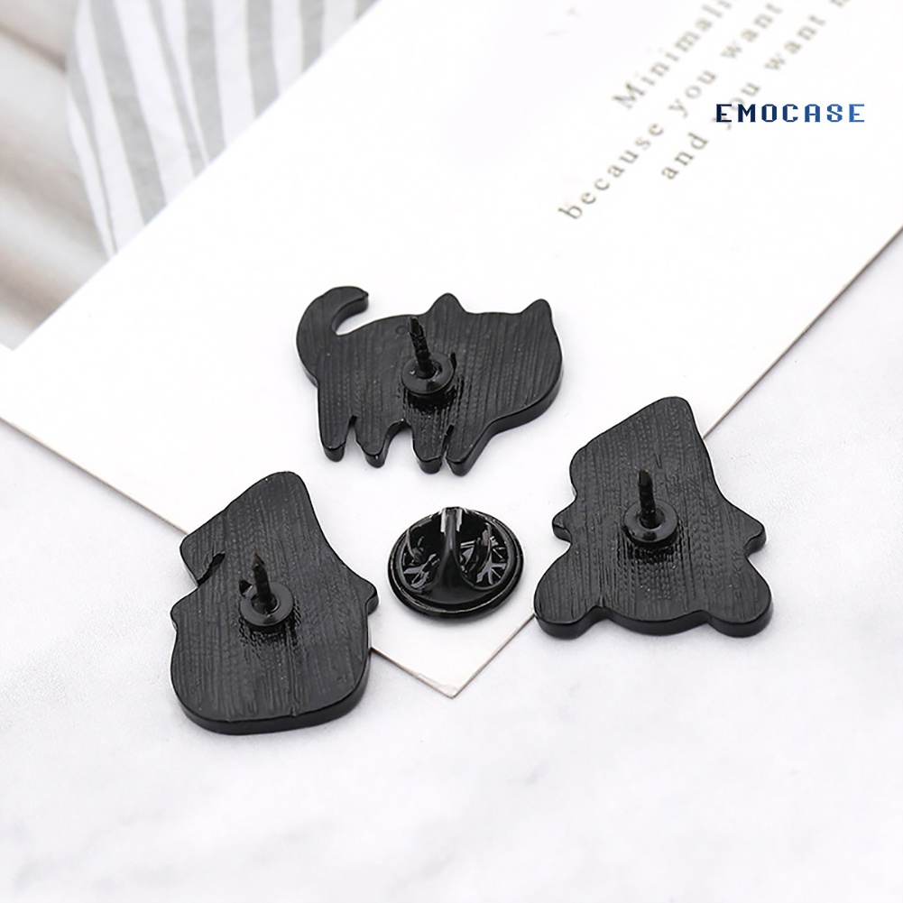 Huy Hiệu Cài Áo Hình Mèo Và Bí Ngô Đáng Yêu