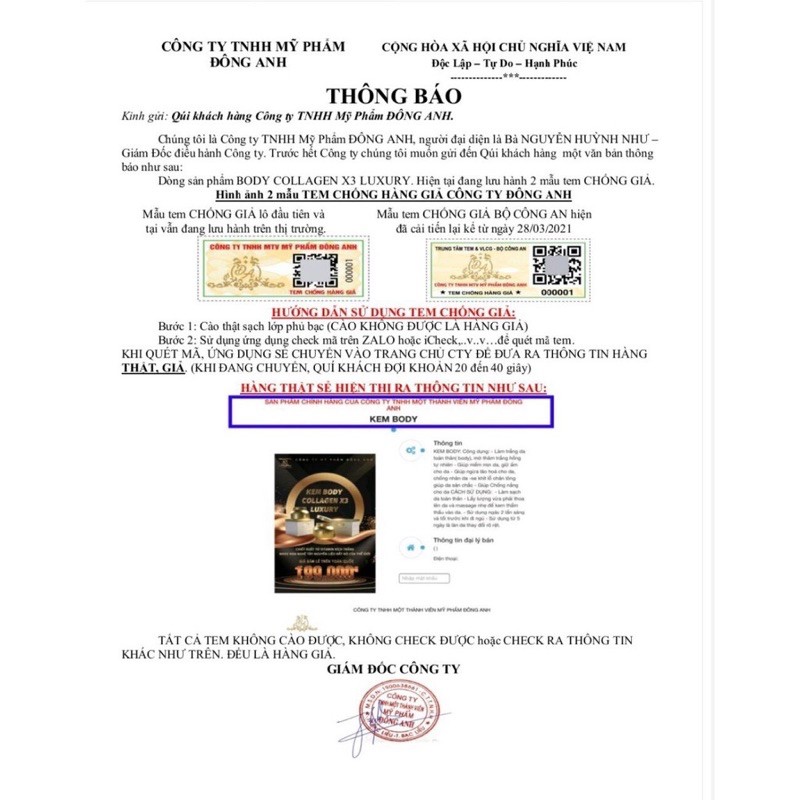 BODY COLLAGEN X3 LUXURY ĐÔNG ANH.250gr