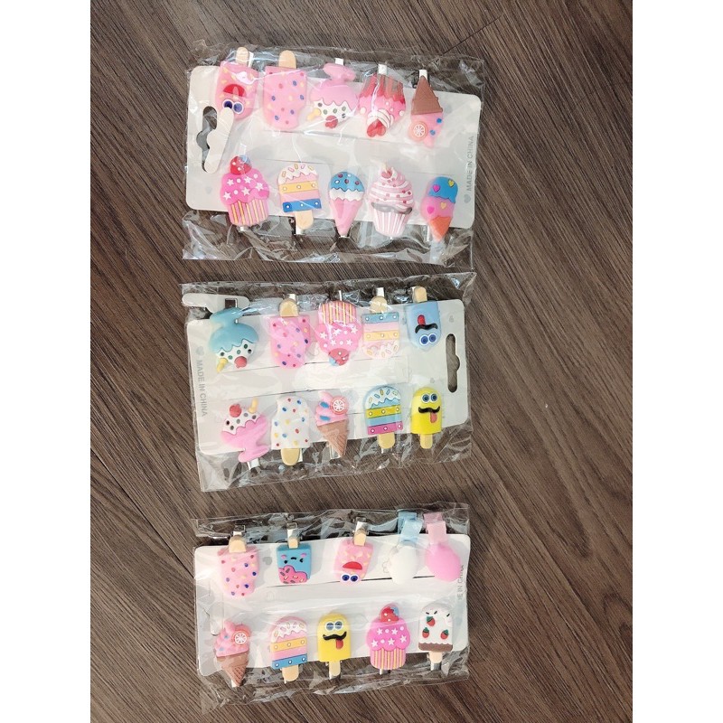 Set 10 cặp tóc kute cho bé yêu