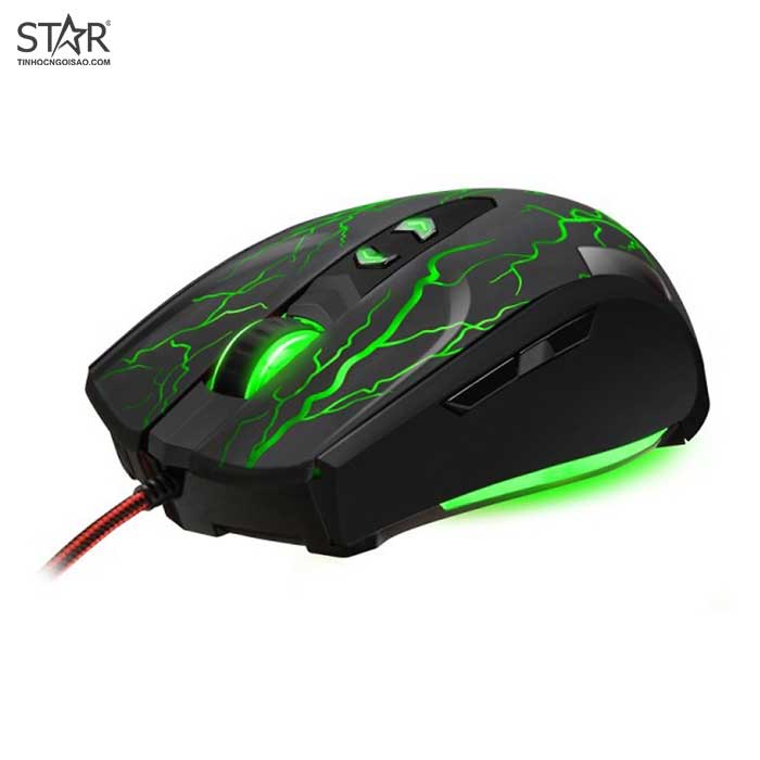 Chuột Motospeed V5 Hurricane Leopard Gaming Led (Đen)