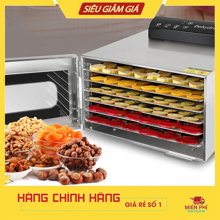 Máy sấy hoa quả sấy thực phẩm gia đình 6 khay