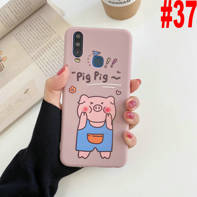 ST|【COD&Ready Stock】Couple Pig Case For OPPO Reno 3 A93 A94 A15 A15S A54 A53 A33 2020 A52 A92 A31 A91 A5 A9 2020 A3s A5s A7 A12 A11K A12e A39 A57 A83 F1s F1 F5 Youth F9 Pro F11 K3 Realme C1