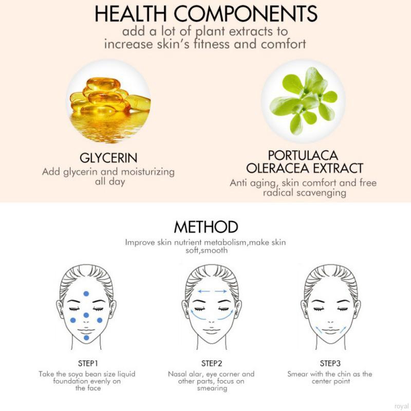 (Hàng Mới Về) Kem Nền Dạng Lỏng Che Phủ Khuyết Điểm Làm Đều Màu Da | BigBuy360 - bigbuy360.vn