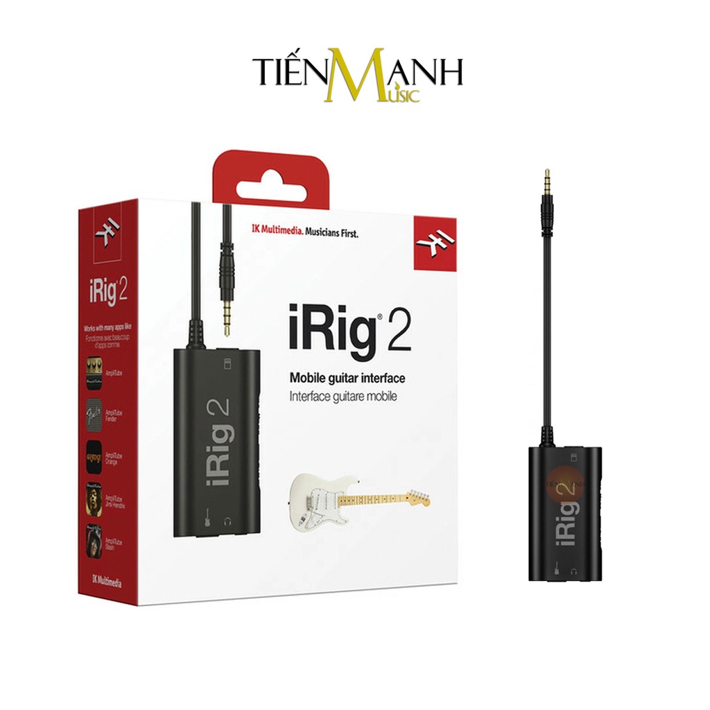 [Chính Hãng] Soundcard Thu Âm LiveStream IK Multimedia iRig 2 Cho Điện Thoại Kết Nối Guitar Pickup Audio Interface Live