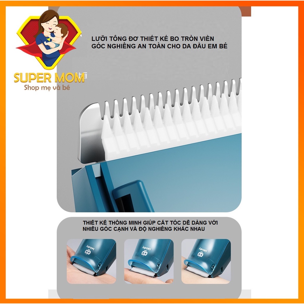 🔥 CHÍNH HÃNG🔥Tông Đơ Cắt Tóc Hút Tóc Cho Bé LUKBABY, Tông Đơ Hút Tóc Tự Động, chống nước,siêu êm