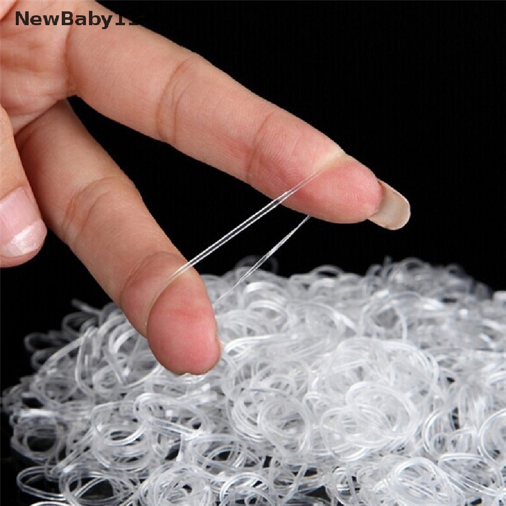 Bộ 300 Dây Buộc Tóc Co Giãn Bằng Cao Su