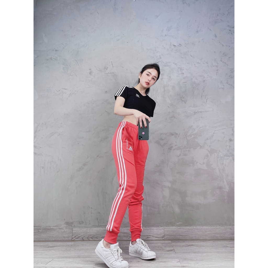 (HÀNG XUẤT XỊN) Quần Jogger das hồng 1771 JOGGER CORE PINK RECYCLE COTTON Made in Cambodia full tag code  SIZE S M L