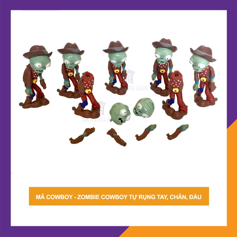 Đồ chơi Zombie Cowboy tự rụng tay, chân, đầu - HGshop COWBOY - Hàng Cao Cấp