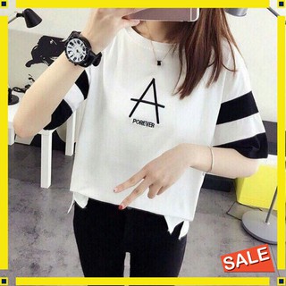 Áo Thun Nữ Hàn Quốc 🔻FREESHIP🔻 Áo phông nữ tay ngắn chất đẹp, thun cotton, mịn, mát, sành điệu in chữ A Mã 21