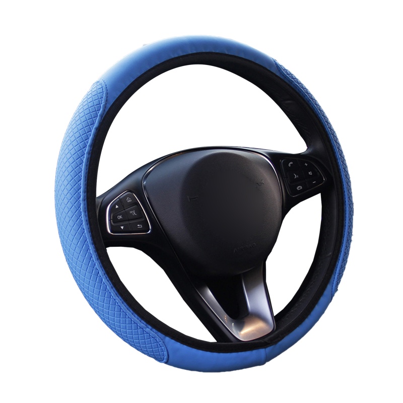 Vỏ Bọc Vô Lăng Xe Hơi Bằng Da Nhiều Màu Dễ Lắp Đặt