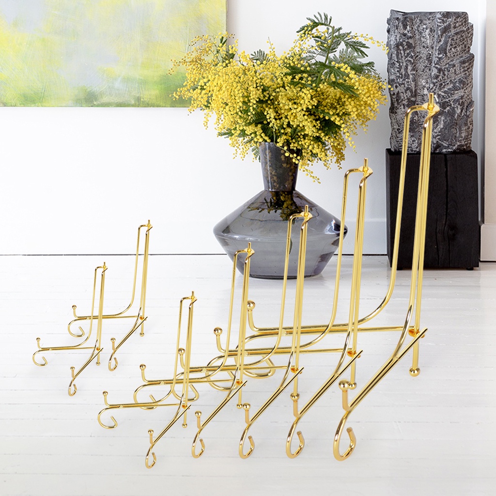 Giá Đỡ Trưng Bày Đĩa Bằng Kim Loại 4-12 Inch