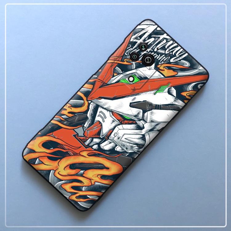 Ốp Điện Thoại Silicone Mềm Dạng Nhám Họa Tiết Gundam Illustration Cho Xiaomi Black Shark 5 5pro 4 4Pro