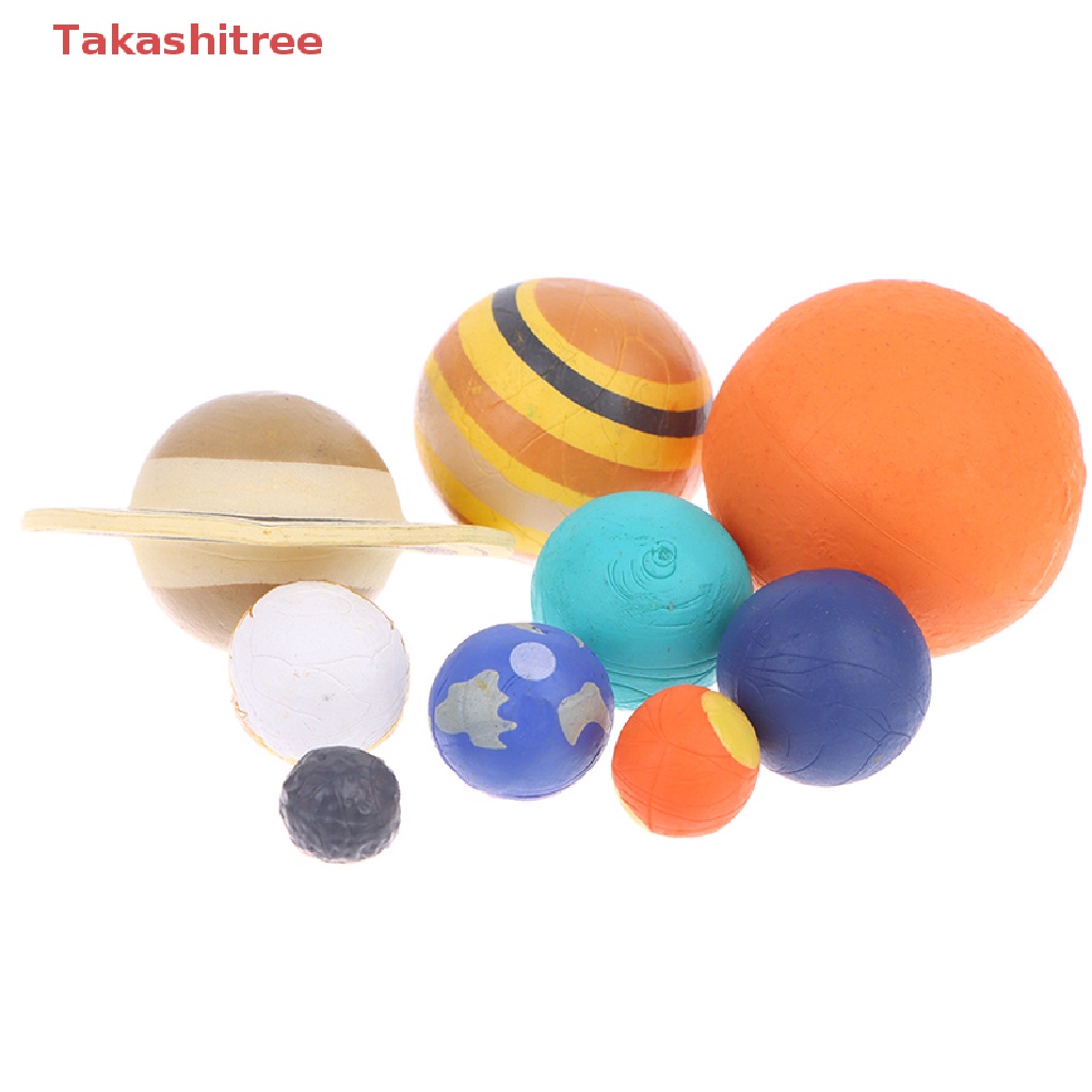 9PCS Simulation Solar System Earth Planet Model Figures Teaching Science Toy