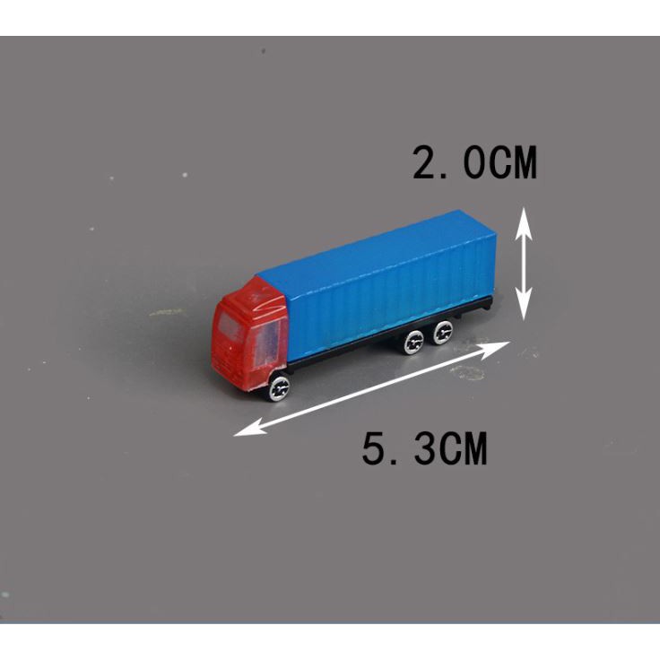 Xe tải container / Xe ô tô mô hình trang trí nhiều kích thước