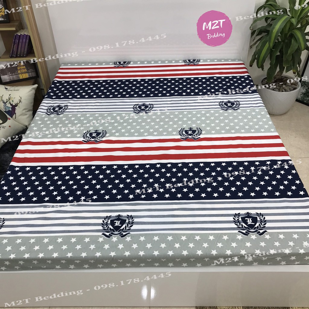 Ga chống thấm Cotton M2T bedding ga chống thấm thun Nano kháng khuẩn không nóng bí sột soạt