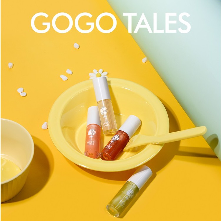 Son Bóng GOGO TALES Dạng Lỏng Lấp Lánh Dưỡng Ẩm Lâu Trôi