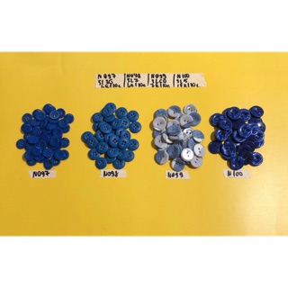 Combo 10 Nút áo xanh dương N097-N100 (phụ kiện may vá, trang trí quần áo,Handmade,DIY)