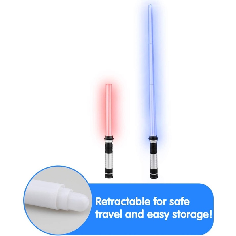 Set 2 Thanh Kiếm Đồ Chơi Jedi Sabre Có Đèn Led Phát Sáng Star Wars TO02
