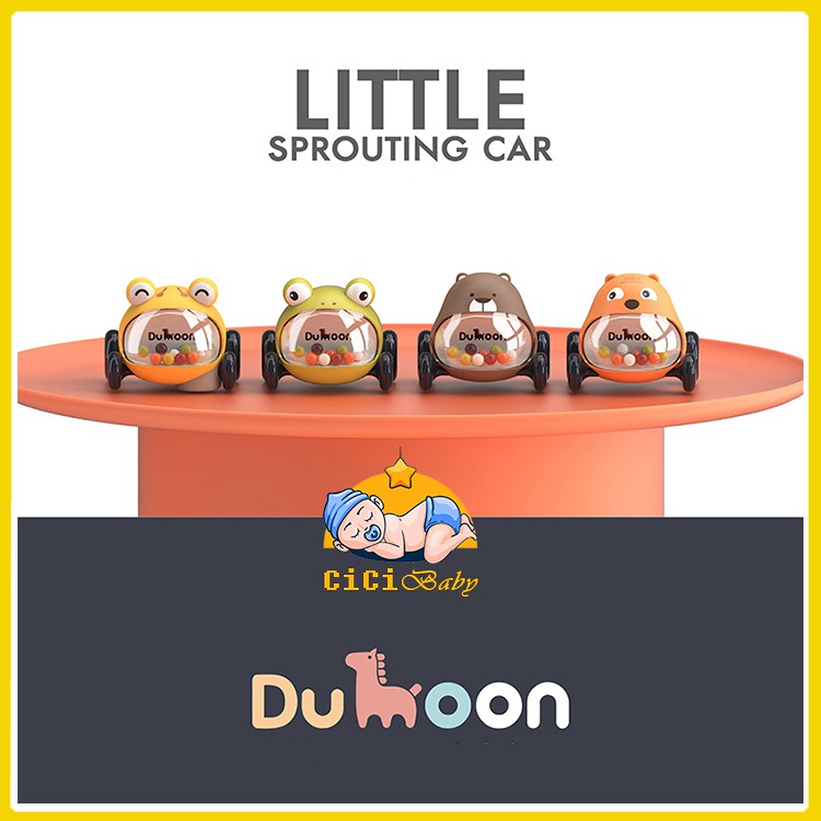 [Hàng cao cấp] Set 2 đồ chơi ô tô hình thú Dumoon cho bé