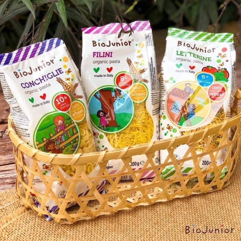 Mì Nui Hữu Cơ, Nui Hữu Cơ Cho Bé Ăn Dặm Hàng Nhập Khẩu Nhiều Hình Cho Bé Tập Cầm Nắm Gói 50g