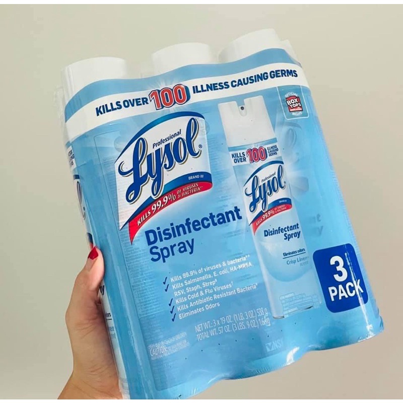 BÌNH XỊT KHỬ TRÙNG DIỆT KHUẨN LYSOL 538G CỦA MỸ